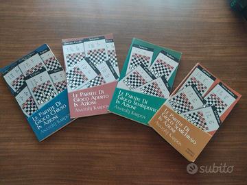 4 libri di scacchi lotto karpov 