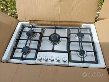 Piano Cottura 90 cm Inox Ghisa 