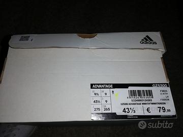 Sneakers Adidas pelle bianca  n 43  1/2