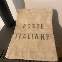 Sacchetto in canapa grezza, stampa POSTE ITALIANE
