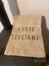 Sacchetto in canapa grezza, stampa POSTE ITALIANE