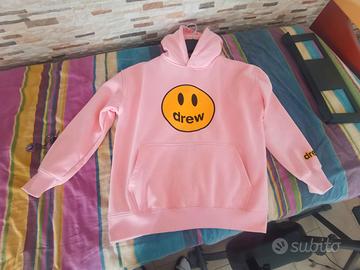 Felpa rosa a trama leggera