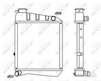 Radiatore Motore Austin Mini 850 - 1000 ARP1105