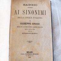 Saggio intorno ai Sinonimi della Lingua Italiana