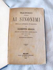 Saggio intorno ai Sinonimi della Lingua Italiana