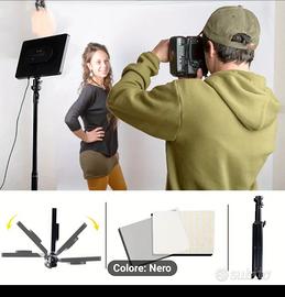 vedno due faretti con treppiedi