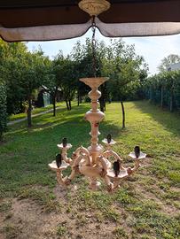 lampadario ceramica di bassano 
