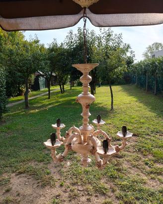 lampadario ceramica di bassano 