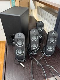 Impianto audio surround 5.1 usato logitech 140W