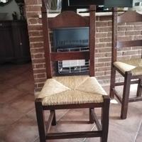 sedie rustiche impagliate molto robuste