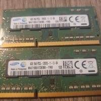 8Gb Samsung DDR3 Sodimm PC12800 1600Mhz - 2 x 4Gb