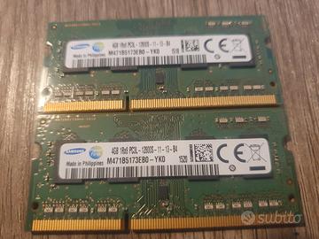8Gb Samsung DDR3 Sodimm PC12800 1600Mhz - 2 x 4Gb
