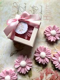 Bomboniere candela margherita per cerimonia