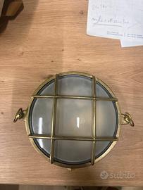 Lampada in ottone marino