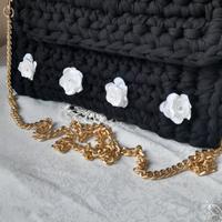 Borsa realizzata con fettuccie 