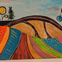 qiadro realizzato con tecnica mista