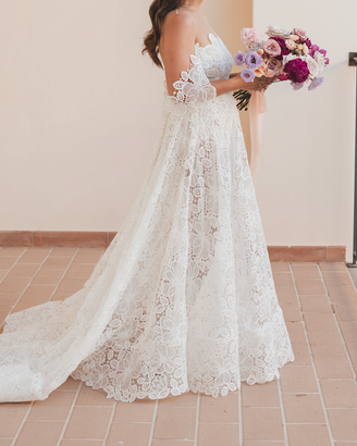 Abito da sposa in pizzo Andrea Sedici – modello un