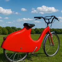 BICICLETTA VINTAGE IN VETRORESINA – PEZZO UNICO