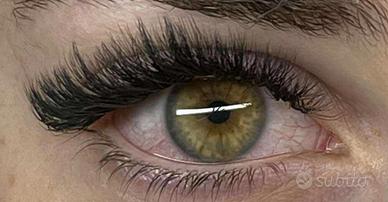 ciglia finte,  extension ciglia..