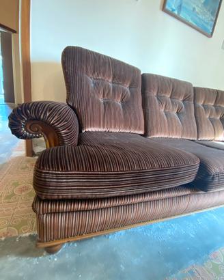Salotto vintage 3+2+ tavolino legno - svuoto