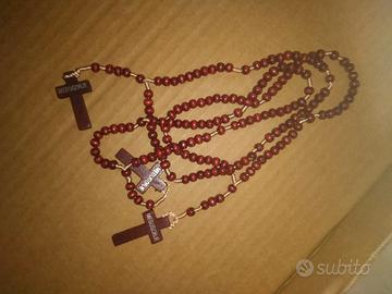 1 rosario in legno di Medjugorje