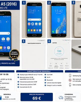 Samsung Galaxy A5 (2016) SM-A510F 16 GB
