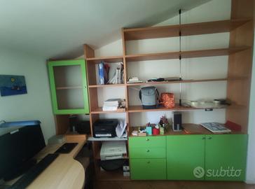 Mobile Scaffale/libreria con scrivania