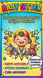 Babysitter disponibile subito