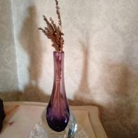 2pz VASO GOCCIA MURANO MONOFIORE + BUGIA '50/60 Fl