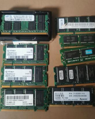Memorie RAM per Netbook  Vintage Varie
