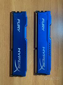 HyperX Fury - DDR3 1600MHz (2*4)