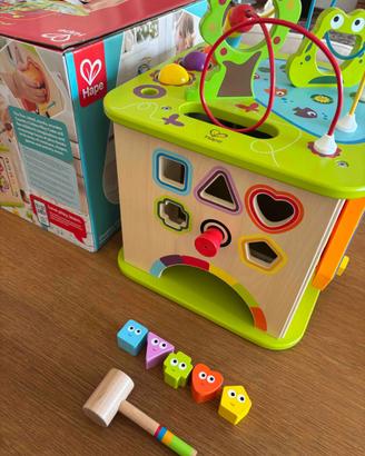 GIoco Cubo Hape in Legno Multiattività 12- 24 mesi