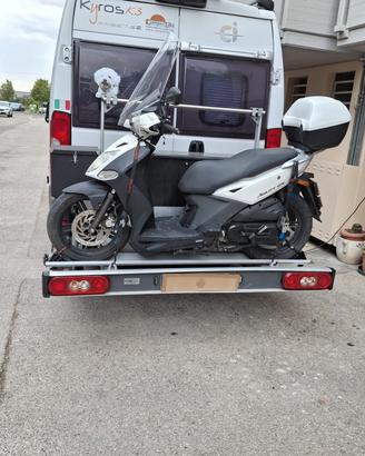 Portamoto per fiat ducato e scooter Kymco 125