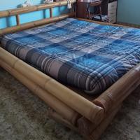 Letto in Bamboo naturale stile etnico 