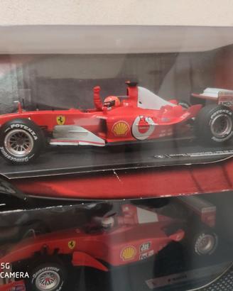 Modellino F1 Hotwheels 1/18 Ferrari F2003 GA 999 p