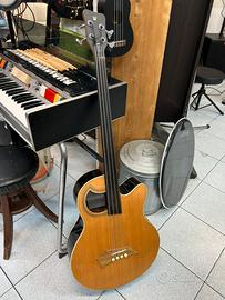Basso acustico Warwick Fretless elettrificato