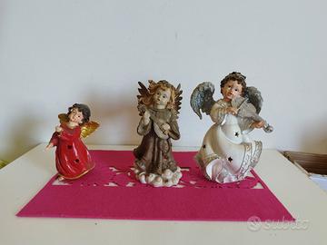 Set di 4 Angioletti per Decorazioni natalizie