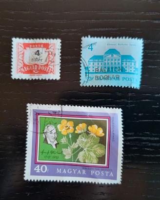 Lotto 3 Francobolli Ungheria (Magyar Posta)