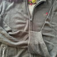Maglione Mistral verde zip
