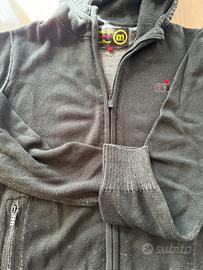 Maglione Mistral verde zip