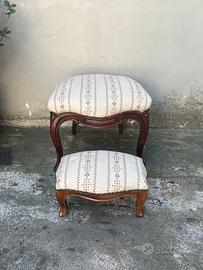 Seduta e poggiapiedi