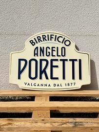 Insegna Vintage Birrificio Angelo Poretti legno