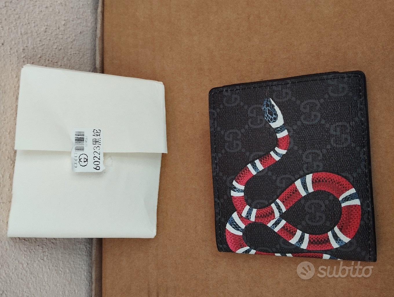 Gucci portafoglio hot sale uomo serpente