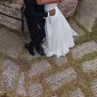 Anito da sposa  saroriale in Chiffon con scarpe