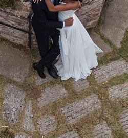 Anito da sposa  saroriale in Chiffon con scarpe