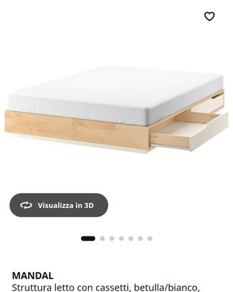 letto a una piazza e mezza con materasso 