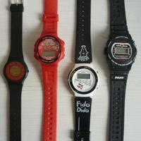 4 orologi display digitale al quarzo - anni 80
