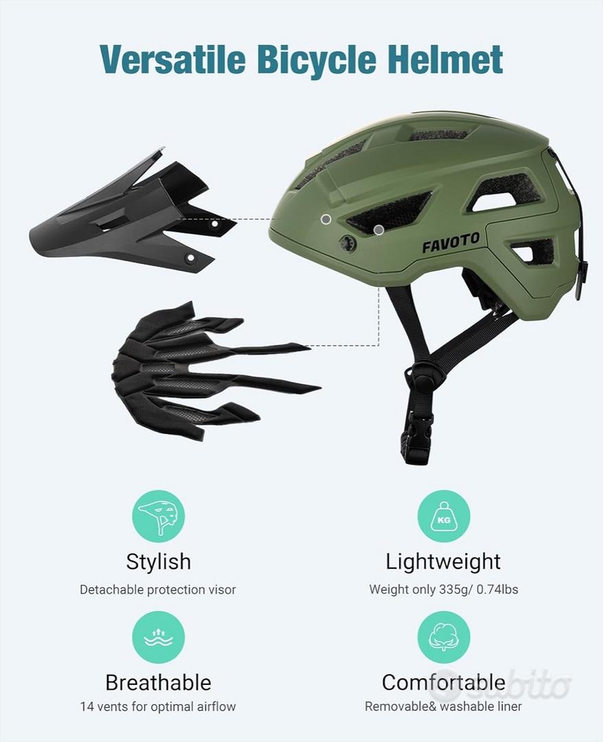 Casco Monopattino Elettrico Adulti Casco Da MTB Leggero