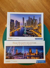 2 Puzzle Clementoni 1000 pezzi