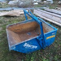 Benna gru auto scaricante boscaro 600 litri